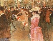 Henri de toulouse-lautrec A Dance at the Moulin Rouge oil